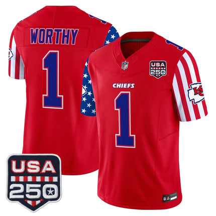 Men's Chiefs "America 250 Edition" Vapor Limited Jersey - All Stitched