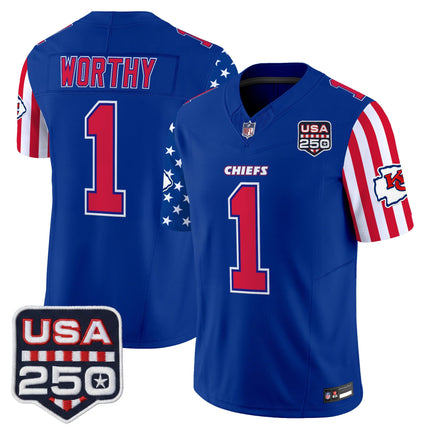 Men's Chiefs "America 250 Edition" Vapor Limited Jersey - All Stitched