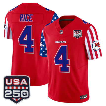 Men's Chiefs "America 250 Edition" Vapor Limited Jersey - All Stitched