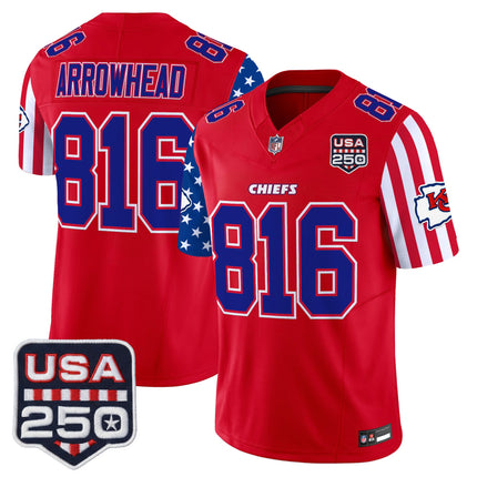 Men's Chiefs "America 250 Edition" Vapor Limited Jersey - All Stitched