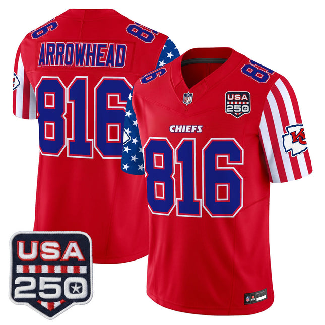 Men's Chiefs "America 250 Edition" Vapor Limited Jersey - All Stitched