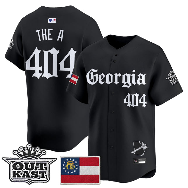 Men's Atlanta Braves 'Georgia x Outkast Gothic Edition' Vapor Premier Limited Jersey - All Stitched