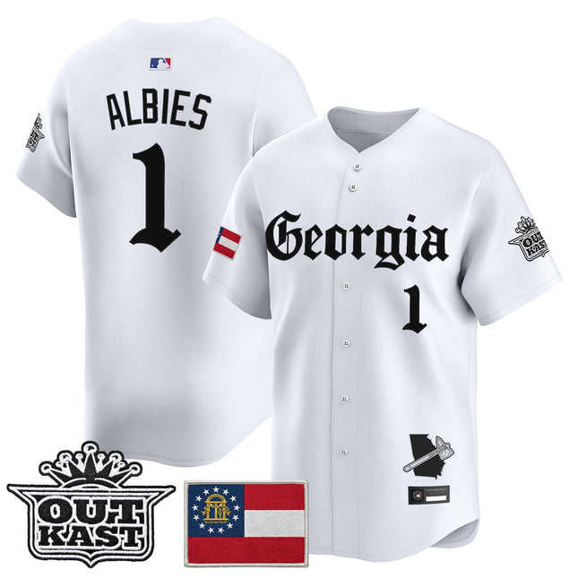 Men's Atlanta Braves 'Georgia x Outkast Gothic Edition' Vapor Premier Limited Jersey - All Stitched