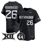 Black / #26 Mountaineers / S