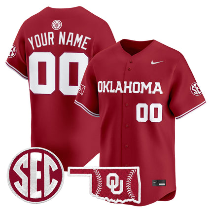 Oklahoma Sooners 2026 Vapor Premier Limited Custom Jersey - All Stitched