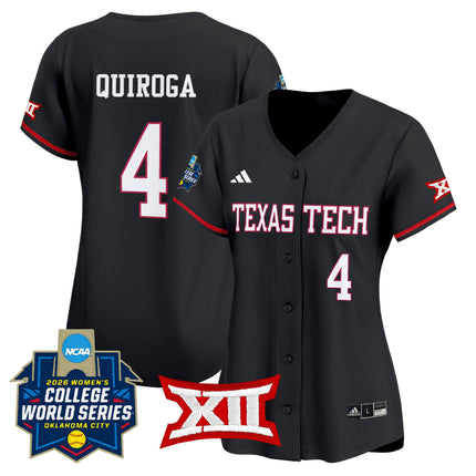 Women's Texas Tech Red Raiders Softball 2026 World Series (WCWS) Vapor Premier Limited Jersey - All Stitched