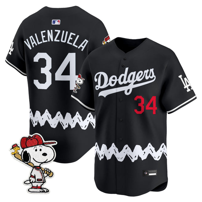 Men's Los Angeles Dodgers x Peanuts Vapor Premier Limited Jersey - Stitched