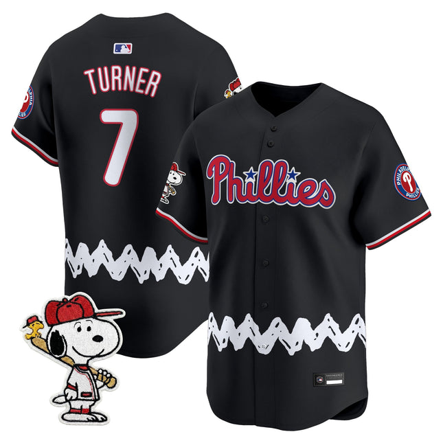Men's Philadelphia Phillies x Peanuts Vapor Premier Limited Jersey - Stitched