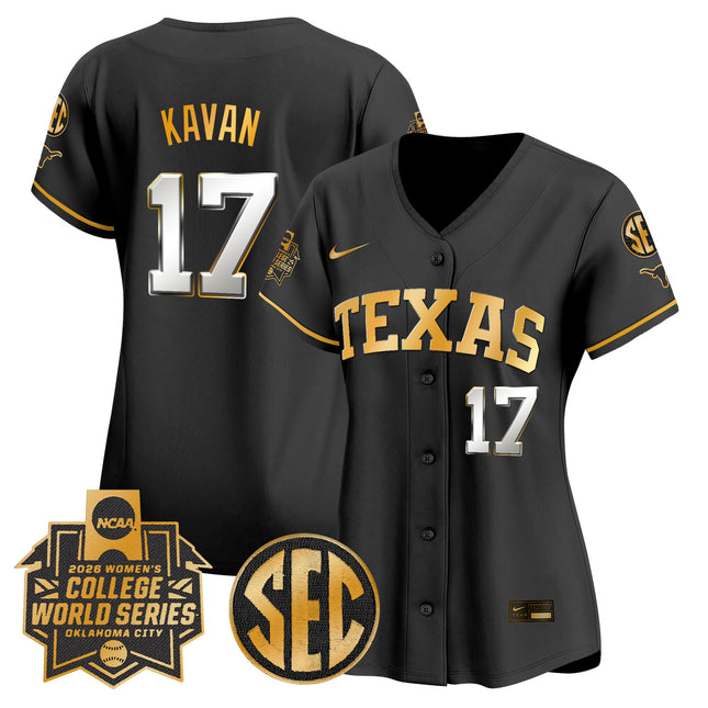 Women's Texas Longhorns Softball 2026 World Series (WCWS) Vapor Premier Limited Jersey - All Stitched