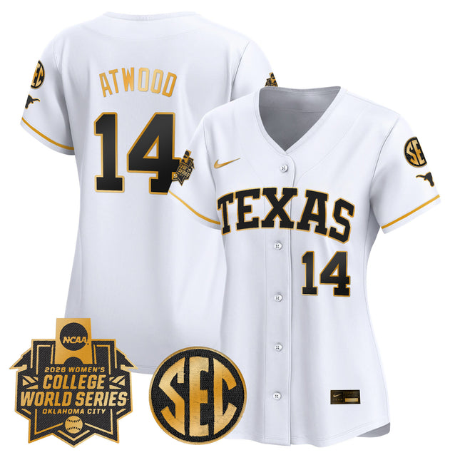Women's Texas Longhorns Softball 2026 World Series (WCWS) Vapor Premier Limited Jersey - All Stitched