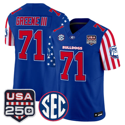 Men's Georgia Bulldogs "America 250 Edition" Vapor Limited Jersey - All Stitched