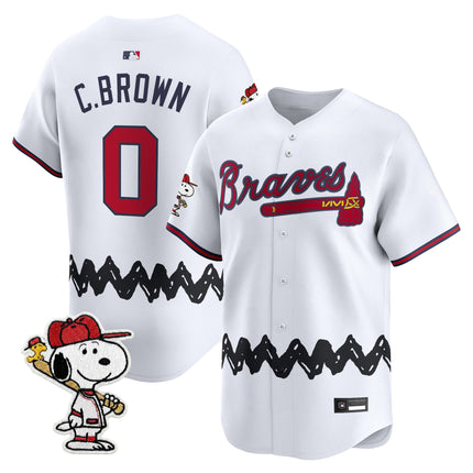 Men's Atlanta Braves x Peanuts Vapor Premier Limited Jersey - Stitched