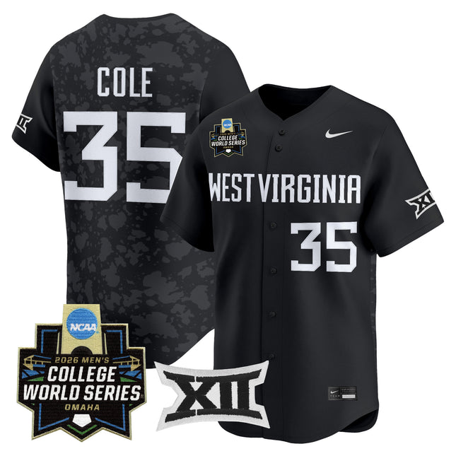 Men's West Virginia Mountaineers 2026 World Series Patch Vapor Premier Limited Jersey - All Stitched