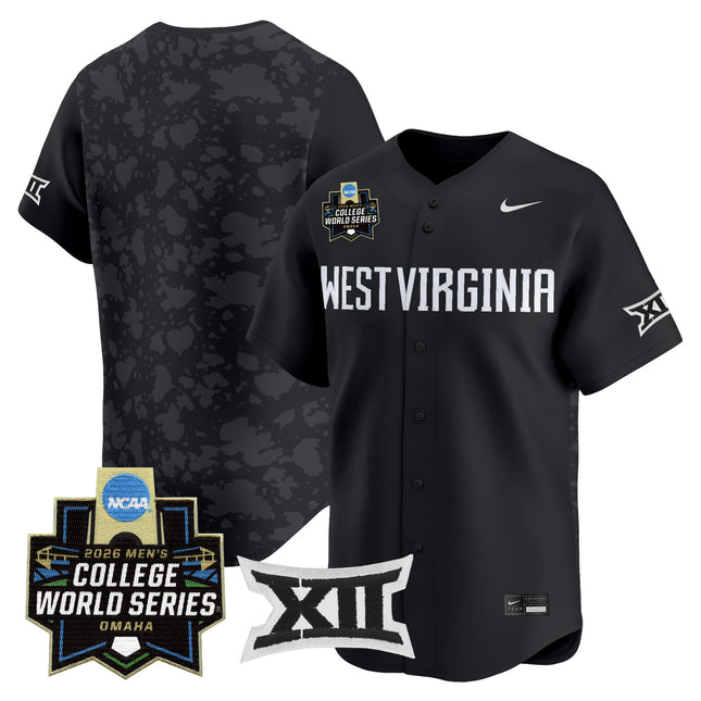Men's West Virginia Mountaineers 2026 World Series Patch Vapor Premier Limited Jersey - All Stitched