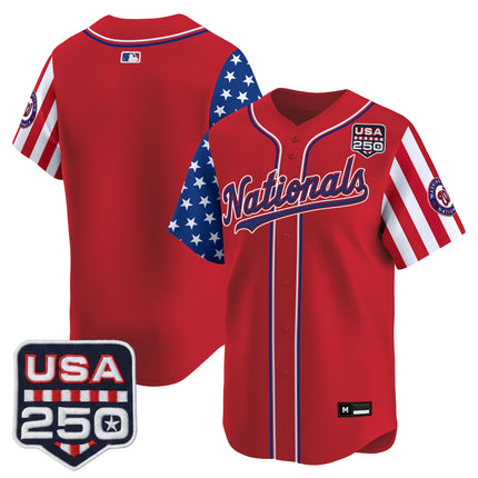 Men's Washington Nationals "America 250 Edition" Vapor Premier Limited Jersey - All Stitched