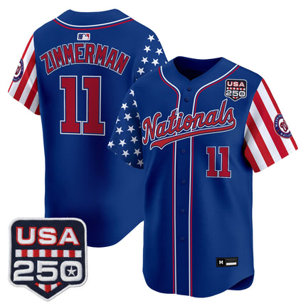 Men's Washington Nationals "America 250 Edition" Vapor Premier Limited Jersey - All Stitched