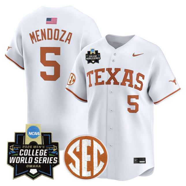 Men's Texas Longhorns 2026 World Series Vapor Premier Limited Jersey - All Stitched