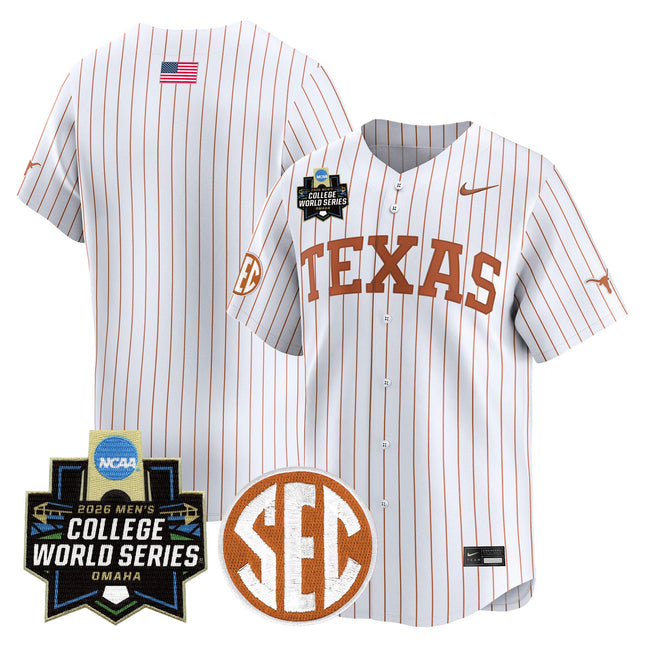Men's Texas Longhorns 2026 World Series Vapor Premier Limited Jersey - All Stitched