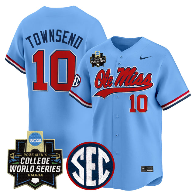 Men's Ole Miss Rebels 2026 World Series Vapor Premier Limited Jersey - All Stitched