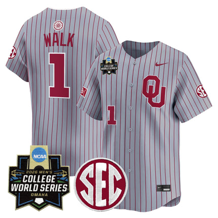 Men's Oklahoma Sooners 2026 World Series Vapor Premier Limited Jersey - All Stitched