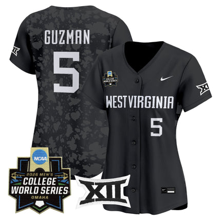 Women's West Virginia Mountaineers 2026 World Series Patch Vapor Premier Limited Jersey - All Stitched