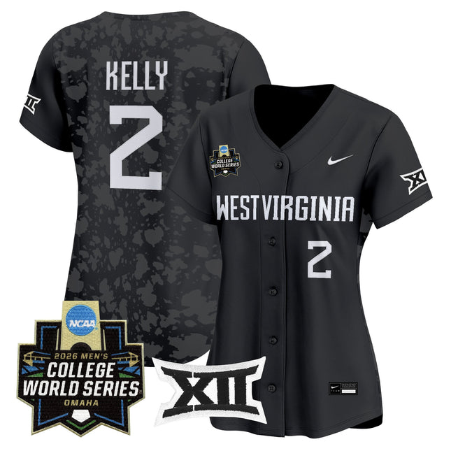 Women's West Virginia Mountaineers 2026 World Series Patch Vapor Premier Limited Jersey - All Stitched