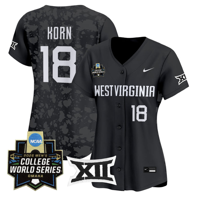 Women's West Virginia Mountaineers 2026 World Series Patch Vapor Premier Limited Jersey - All Stitched