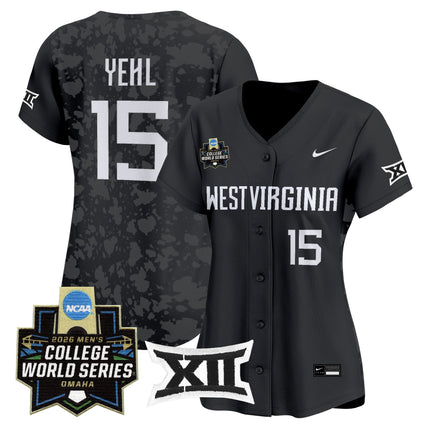 Women's West Virginia Mountaineers 2026 World Series Patch Vapor Premier Limited Jersey - All Stitched