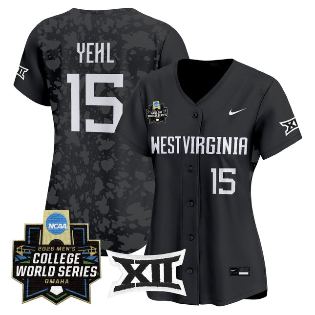 Women's West Virginia Mountaineers 2026 World Series Patch Vapor Premier Limited Jersey - All Stitched