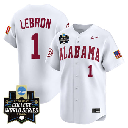 Men's Alabama Crimson Tide 2026 World Series Vapor Premier Limited Jersey - All Stitched