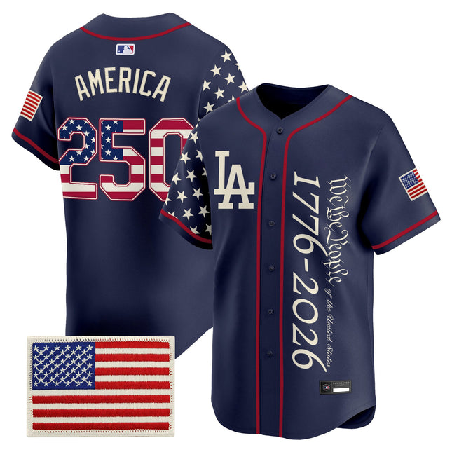 Men's Los Angeles Dodgers "America 250 Edition" Vapor Premier Limited Jersey V2 - Stitched