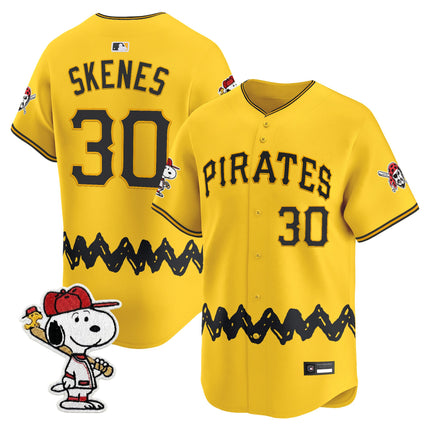 Men's Pittsburgh Pirates x Peanuts Vapor Premier Limited Jersey - Stitched