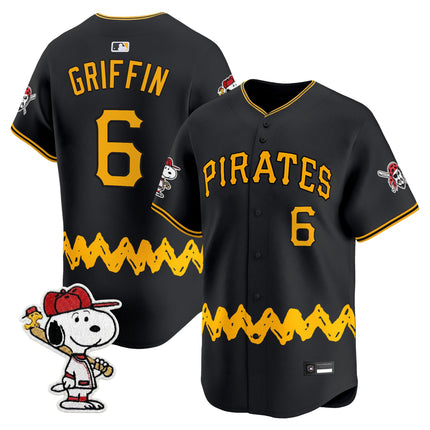 Men's Pittsburgh Pirates x Peanuts Vapor Premier Limited Jersey - Stitched
