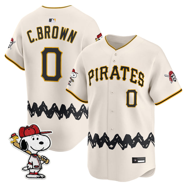 Men's Pittsburgh Pirates x Peanuts Vapor Premier Limited Jersey - Stitched