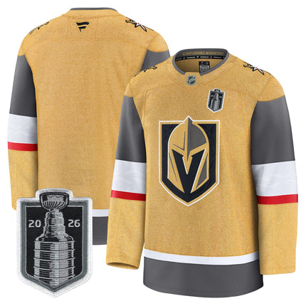 Men's Vegas Golden Knights 2026 Stanley Cup Patch Premium Jersey - All Stitched