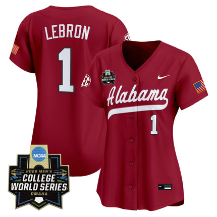 Women's Alabama Crimson Tide 2026 World Series Vapor Premier Limited Jersey - All Stitched