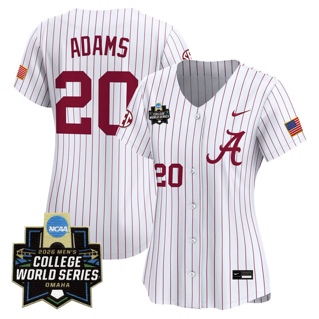 Women's Alabama Crimson Tide 2026 World Series Vapor Premier Limited Jersey - All Stitched