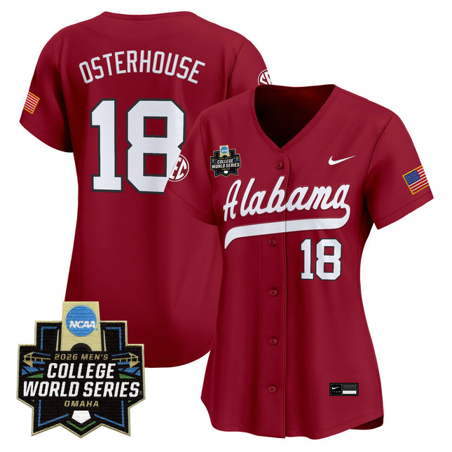 Women's Alabama Crimson Tide 2026 World Series Vapor Premier Limited Jersey - All Stitched