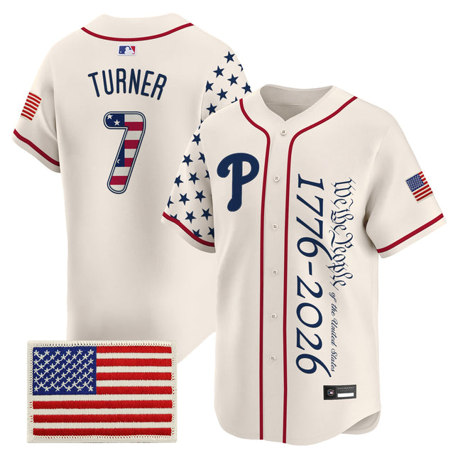 Men's Philadelphia Phillies "America 250 Edition" Vapor Premier Limited Jersey V2 - Stitched