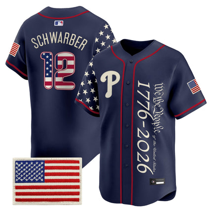 Men's Philadelphia Phillies "America 250 Edition" Vapor Premier Limited Jersey V2 - Stitched