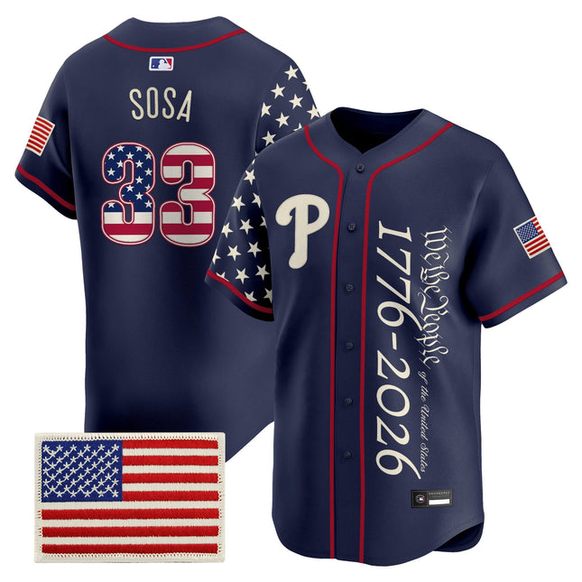 Men's Philadelphia Phillies "America 250 Edition" Vapor Premier Limited Jersey V2 - Stitched