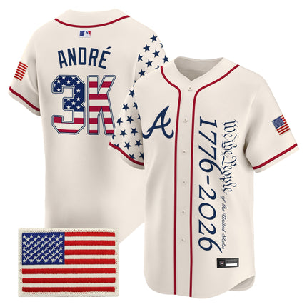 Men's Atlanta Braves "America 250 Edition" Vapor Premier Limited Jersey V2 - Stitched