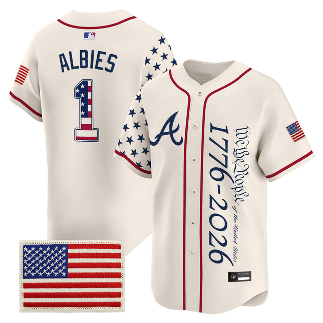 Men's Atlanta Braves "America 250 Edition" Vapor Premier Limited Jersey V2 - Stitched
