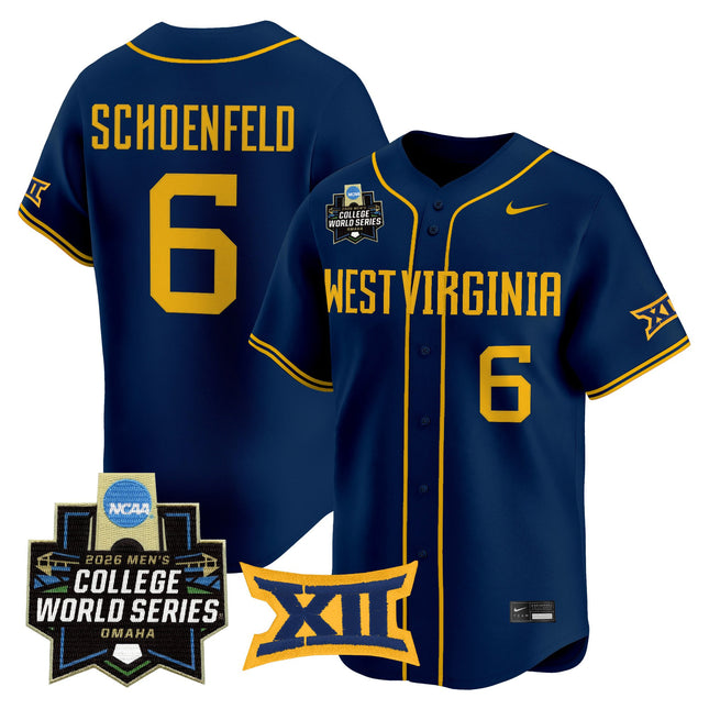 Men's West Virginia Mountaineers 2026 World Series Vapor Premier Limited Jersey V2 - All Stitched