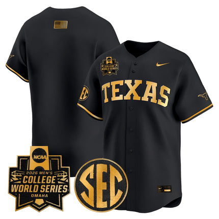 Men's Texas Longhorns 2026 World Series Vapor Premier Limited Jersey V2 - All Stitched