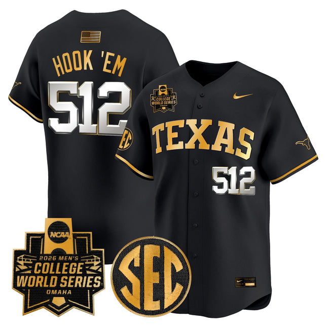 Men's Texas Longhorns 2026 World Series Vapor Premier Limited Jersey V2 - All Stitched