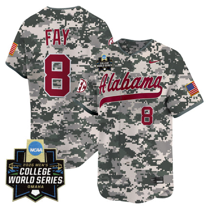 Men's Alabama Crimson Tide 2026 World Series Vapor Premier Limited Jersey V2 - All Stitched