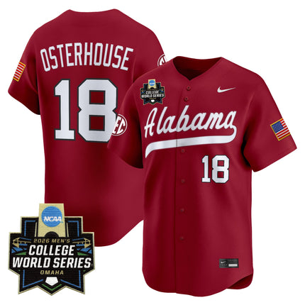 Men's Alabama Crimson Tide 2026 World Series Vapor Premier Limited Jersey V2 - All Stitched