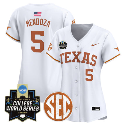 Women's Texas Longhorns 2026 World Series Vapor Premier Limited Jersey - All Stitched