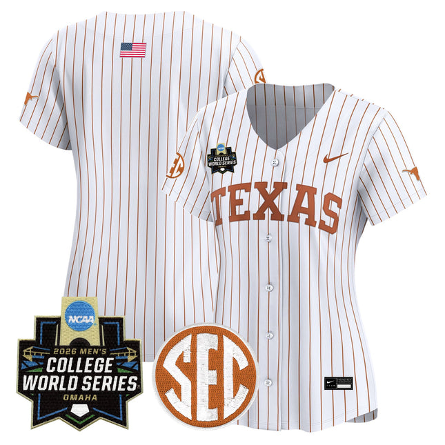 Women's Texas Longhorns 2026 World Series Vapor Premier Limited Jersey - All Stitched